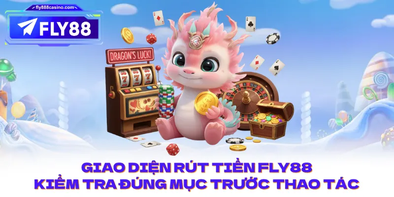 Giao diện rút tiền FLY88: kiểm tra đúng mục trước thao tác